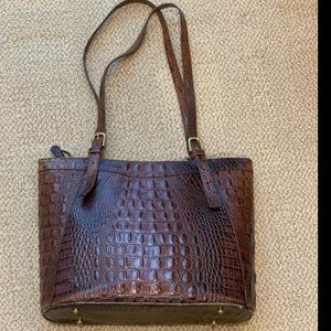 Brahmin Tote Bag Crocodile Brown